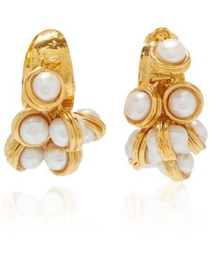 Sylvia Toledano Mini Candies Pearl 22k Gold-plated Earrings - Metallic