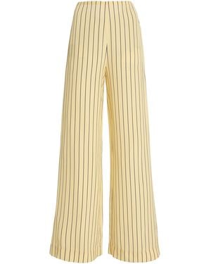 STAUD Stroll Silk Trousers - Natural