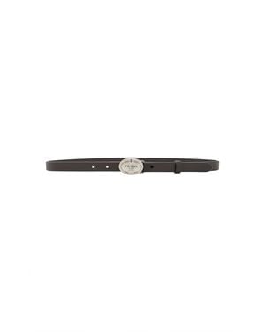 Prada Leather Belt - Brown