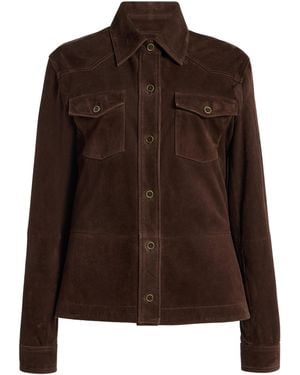 Arma Faye Suede Jacket - Brown