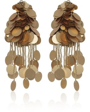 Johanna Ortiz Flirtatious Airs Paillettes Drop Earrings - Metallic
