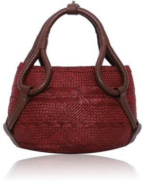 Johanna Ortiz Cannon Ball Mini Palm Tote Bag - Red