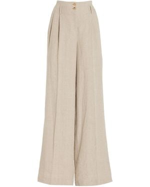 Michael Kors Oversized Pleated Pants - Natural