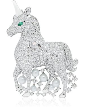 Ashna Mehta Unicorn 2 18K Diamond Bag Charm - Metallic