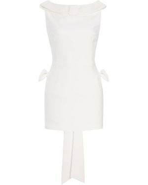 The New Arrivals Ilkyaz Ozel Daphne Train-Detailed Mini Dress - White