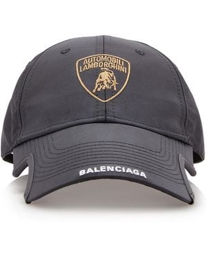 Balenciaga X Lambroghini Woven Baseball Cap - Black