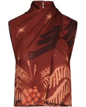 Johanna Ortiz Imaginative Silk Top - Red