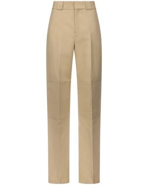 FFORME Nahla Cotton-Silk Utility Pants - Natural