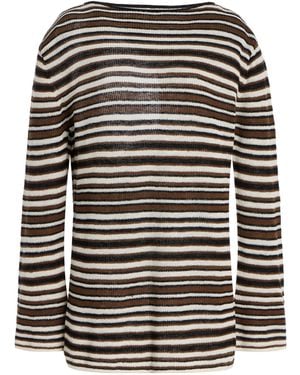 ELCE Exclusive Aura Knit Linen Mini Dress - Black