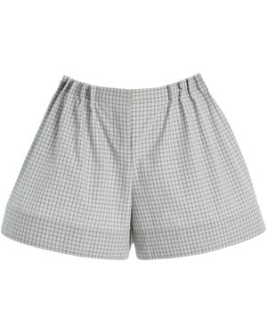 Brandon Maxwell The Lennon Cotton-Blend Shorts - Gray