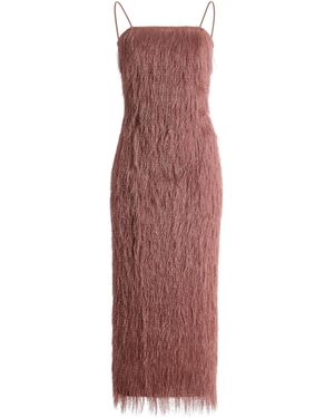 Balmain Bodycon Maxi Dress - Purple
