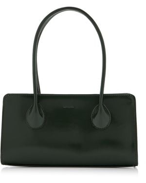 LIE STUDIO The Lou Patent Leather Bag - Black