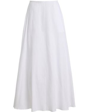Leset Yoko Cotton Maxi Skirt - White