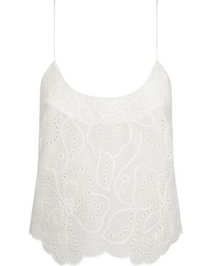 Onia Scallop Cami - White