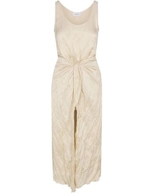Anemos The Dk Midi Wrap Dress - Natural