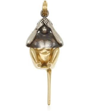 Sylva & Cie See Nothing 18K And Sterling Pendant - Metallic