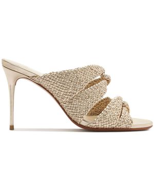 Alexandre Birman Sabrina Leather Mules - White