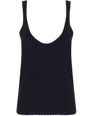Zeynep Arcay Cashmere-Wool Top - Blue
