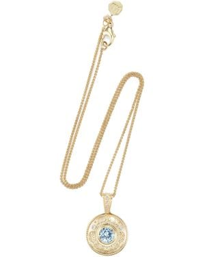 Marlo Laz Southwestern Desert Rising 14K Aquamarine Necklace - Metallic