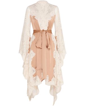 Zimmermann Hypnotic Satin Wrap Dress - White