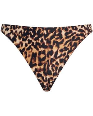 Juillet Edie Leopard-Print Bikini Bottom - Multicolour