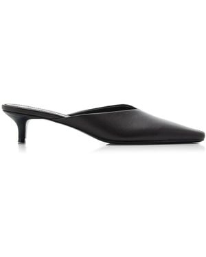 St. Agni Leather Mules - Black
