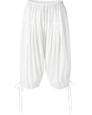 Chan Luu Fisherman Cotton Shorts - White