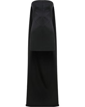 ILA THE BRAND Exclusive Tessa Train-Detailed Strapless Satin Mini Dress - Black