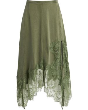 Third Form Visions Lace Handkerchief Skirt - Green