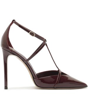 Alexandre Birman Serena Leather Court Shoes - Red