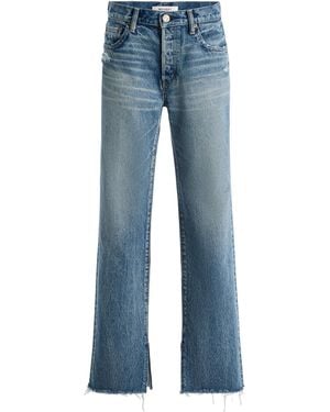 Moussy Foster Rigid Straight-Leg Jeans - Blue