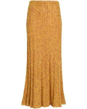 Proenza Schouler Joelle Mohair Blend Maxi Skirt - Red