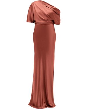 Amsale Liquid Satin Gown - Red