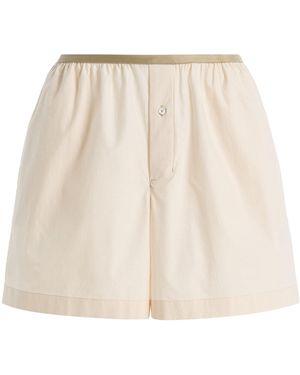 Lemaire Cotton-Silk Boxer Shorts - Natural