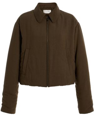 The Row Nerys Cropped Jacket - Brown
