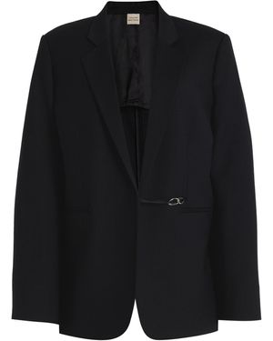 Nensi Dojaka For Calvin Klein Oversized Wool Blazer - Black