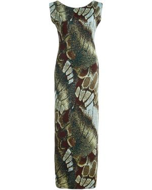 STAUD Veronica Knit Maxi Dress - Green