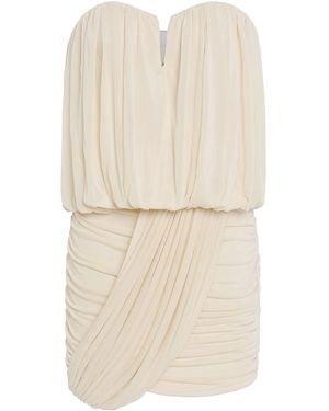 Isabel Marant Adelita Draped Knit-Jersey Mini Dress - Natural