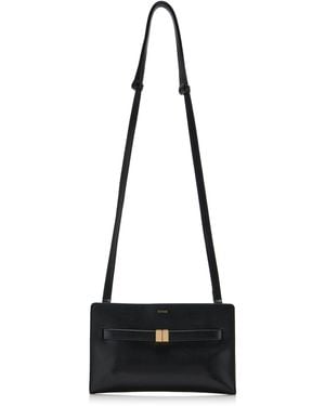 TOTEME Belted Leather Crossbody Bag - Black