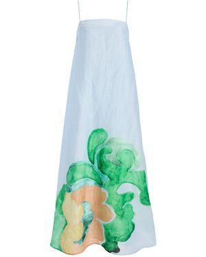 Significant Other Exclusive Edith Linen-Blend Maxi Dress - White