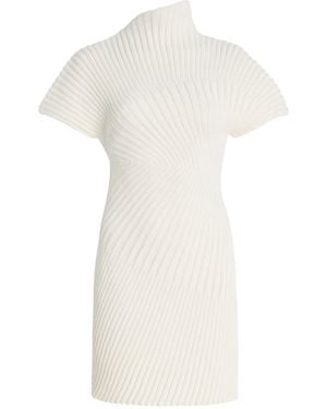 Cult Gaia Luka Knit Cotton Mini Dress - White
