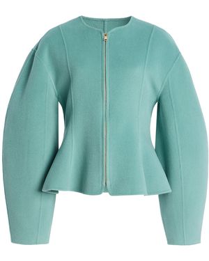 Ulla Johnson Rana Zip-Up Wool-Cashmere Jacket - Green