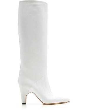 Gabriela Hearst Rimbaud Leather Boots - White