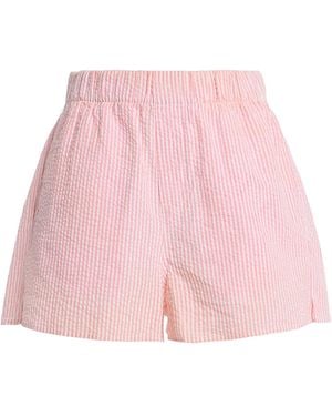 With Nothing Underneath Exclusive The Boxer Seersucker Shorts - Pink