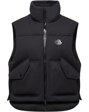 Moncler Genius X Ee72 By Edward Enninful Otis Down Vest - Black