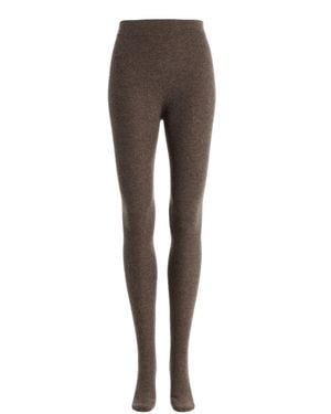 Nour Hammour Whit Cashmere-wool Tights - Grey