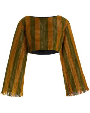 Kilentar Exclusive Awo Handwoven Cotton Top - Multicolor