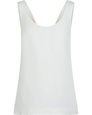 Heirlome Delphine Wool-Silk Top - White