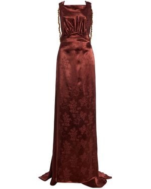 One/Of Mae Satin Gown - Red