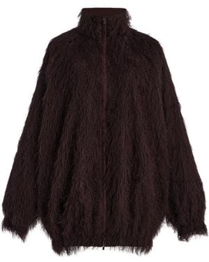 Frankie Shop Baxter Fringed Track Jacket - Black